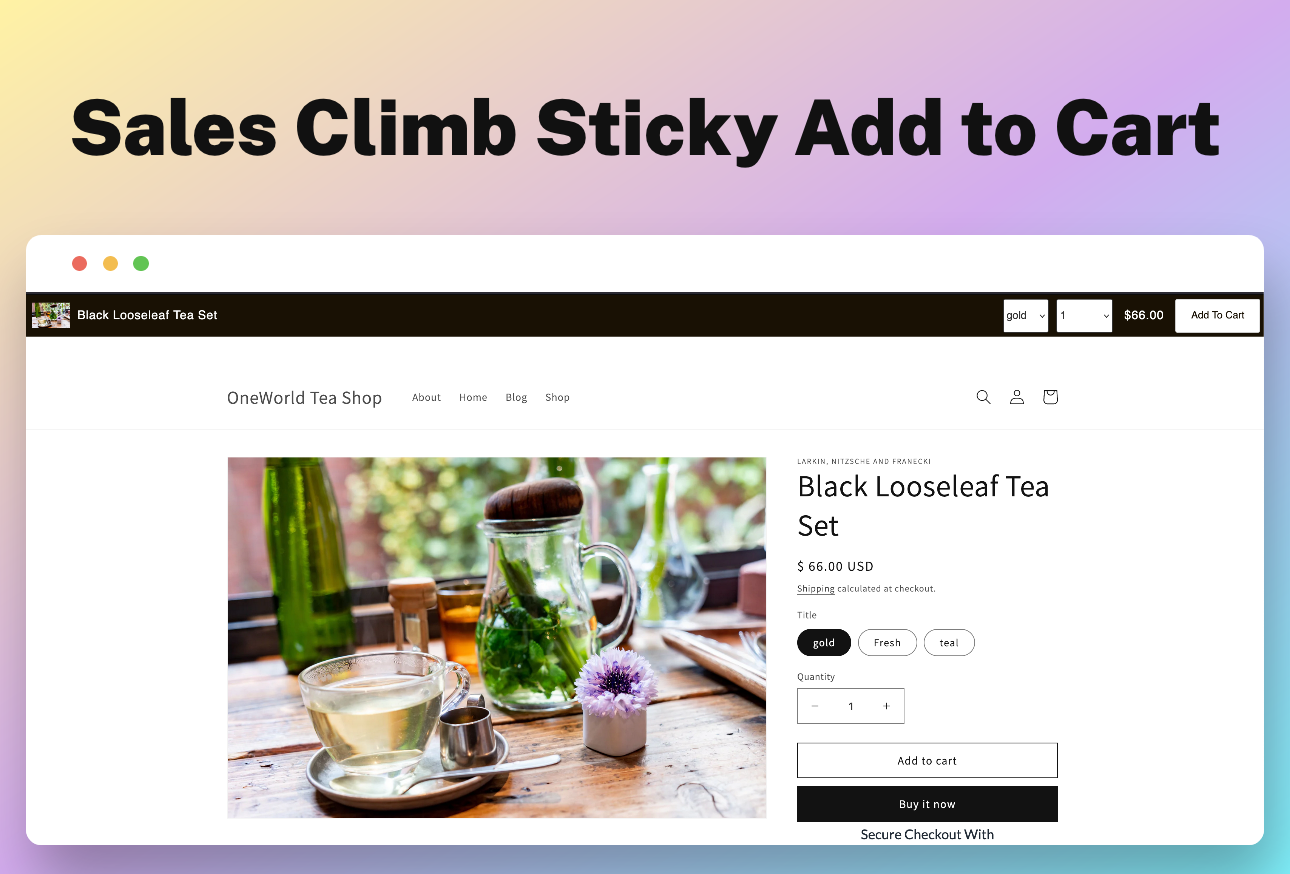 Sales Climb – Best Shopify Sticky Add To Cart